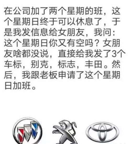 女生说别克标志丰田什么意思