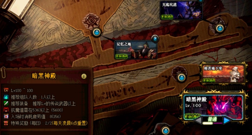 dnf黑暗神殿怎么去