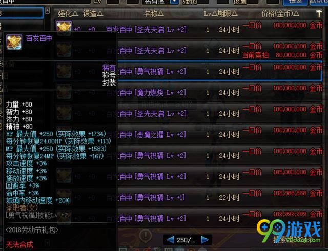DNF2018五一套称号价格上天 奶妈玩家看到后都炸了