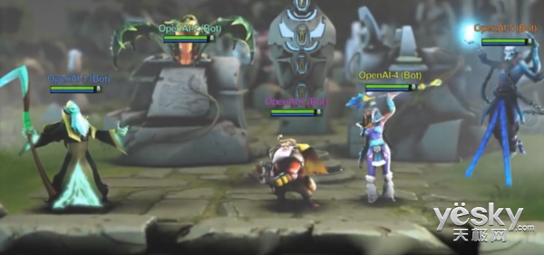游戏领域也能大显身手！ OpenAI机器人5V5赢下DOTA2业余高玩