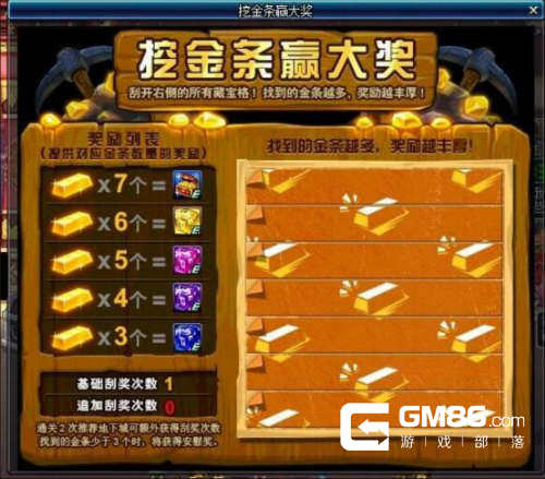 DNF挖金条赢大奖攻略 7月6日金条位置推荐