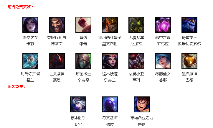 《英雄联盟》7月20日周免英雄：李青和德莱文免费