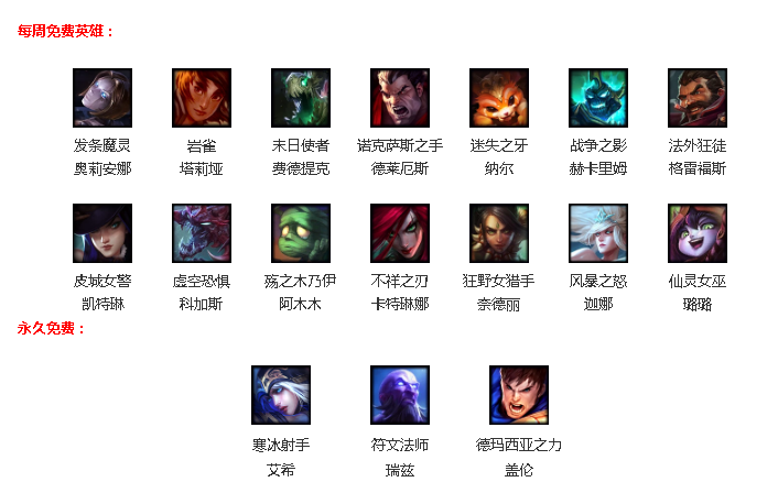 《英雄联盟》8月10日周免英雄：德莱厄斯和璐璐免费
