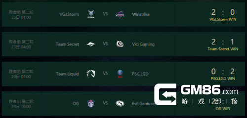 《DOTA2》TI8国际邀请8月23日赛程 LGD进军半决赛