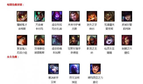 《英雄联盟》9月14日周免英雄汇总 上单可选璐璐