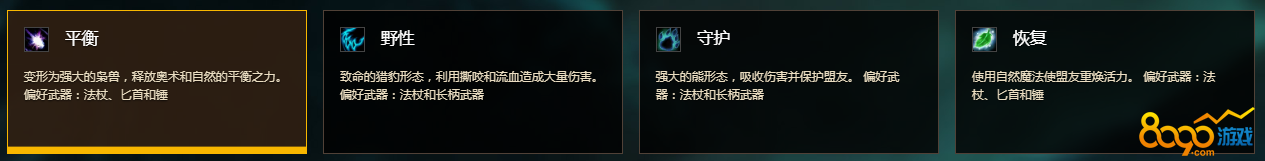 魔兽世界8.0鸟德PVP专精选择 鸟德PVP天赋选择了解一下