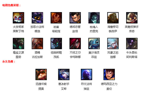《英雄联盟》9月21日周免英雄：赵信和图奇免费