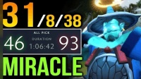 【DOTA2】Miracle 31杀风暴之灵, 穿梭全场
