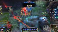 英雄联盟: 狐狸塔下1V5 薇恩亚索猴秀敌方英雄