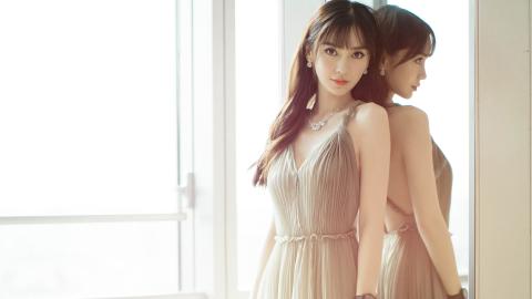 angelababy性感长裙礼服图片