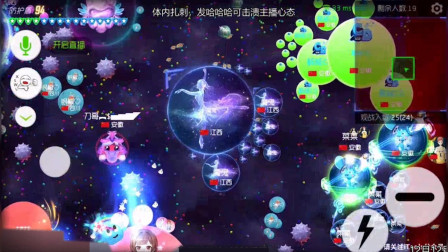 球球大作战，梵叶屠杀全场，后面遇到超可爱的皮肤，实在下不去手