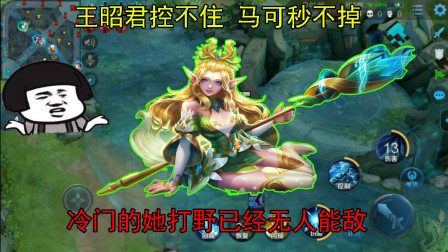 王者荣耀：王昭君控不住，马可秒不掉，冷门的她打野已经无人能敌