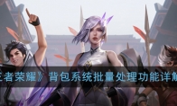 《王者荣耀》背包系统批量处理功能详解