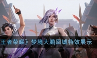 《王者荣耀》梦境大鹏回城特效展示