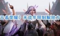 《王者荣耀》未成年限制解除方法