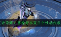 《王者荣耀》曹操舒享夏日个性动作欣赏