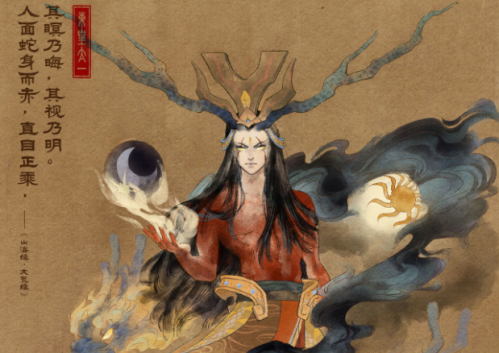 《王者荣耀》山海经系列皮肤背景故事介绍，东皇烛龙，云中君句芒