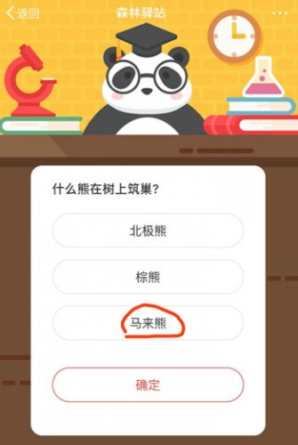 森林驿站什么熊在树上筑巢？