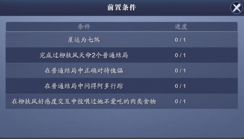 天涯明月刀手游柳扶风天命任务流程、技巧