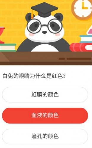 森林驿站白兔的眼睛为什么是红色?