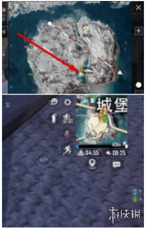 《和平精英》极光堡位置分享