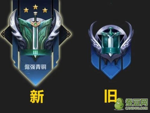 王者荣耀S22段位图标 青铜白银黄金铂金钻石星耀王者段位图片改动一览