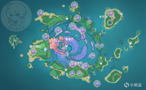 原神2.1雷神瞳分布位置大全 海祇岛/清籁岛雷神瞳位置坐标分享